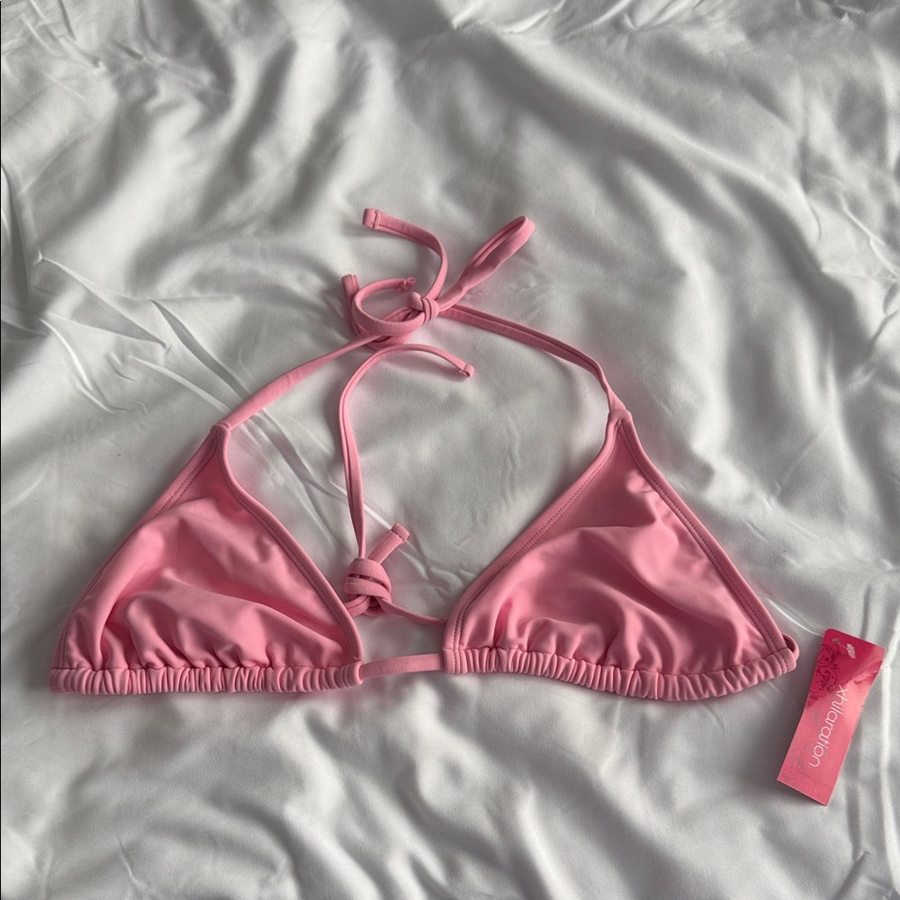 Xhilaration Pink Triangle Bikini Top